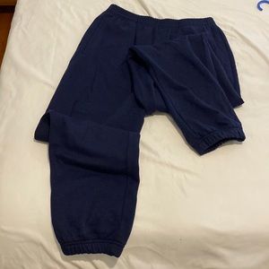 Gap size small navy blue sweat pants NEVER WORN BRAND NEW. Cotton, very soft.